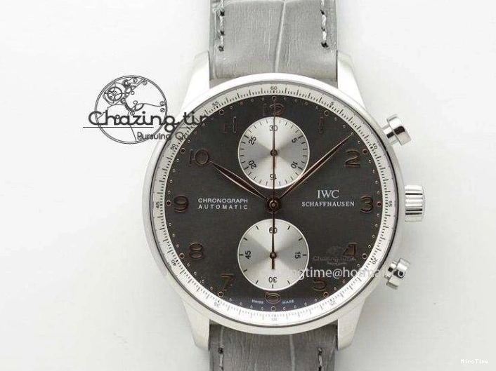 MIROTIME 0205 Practical Portuguese Real PR IW500109 ZF 1:1 Best Edition Black Dial On Black Leather Strap A52010 V 7308